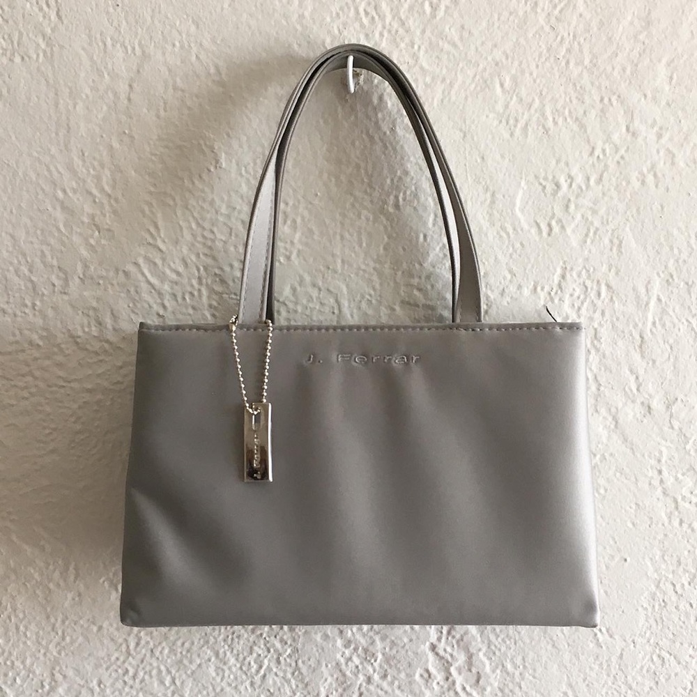 vintage 90s small silver purse handbag by J Ferrar